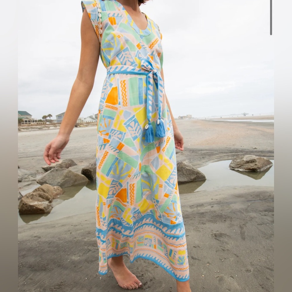 Anna Cate Sage Maxi Dress Size Small